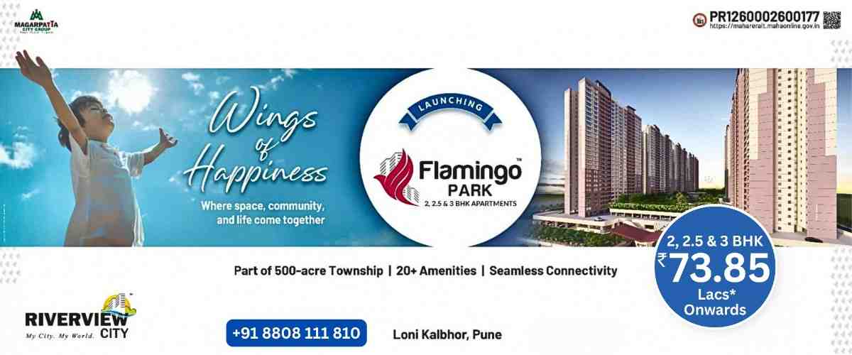 Prime Real Estate Investment at Flamingo Park at River View City at Flamingo Park at River View City  ,Magarpatta Pune